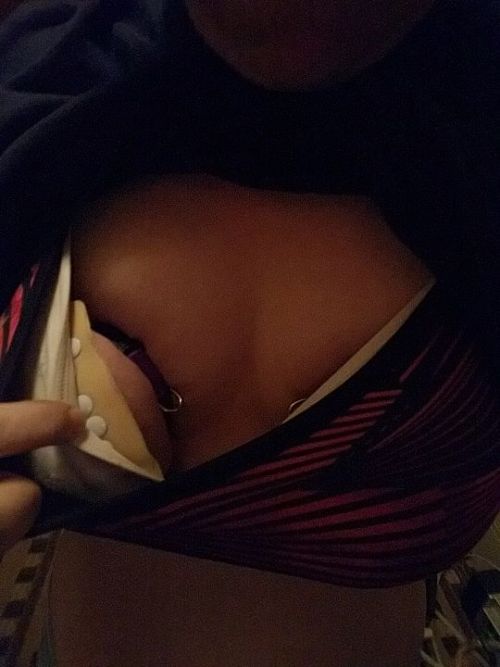 ownedby1:Hour 1 of 5 done. Only 4 hours to go with bound tits and tacks in 2 tight bras. ❤