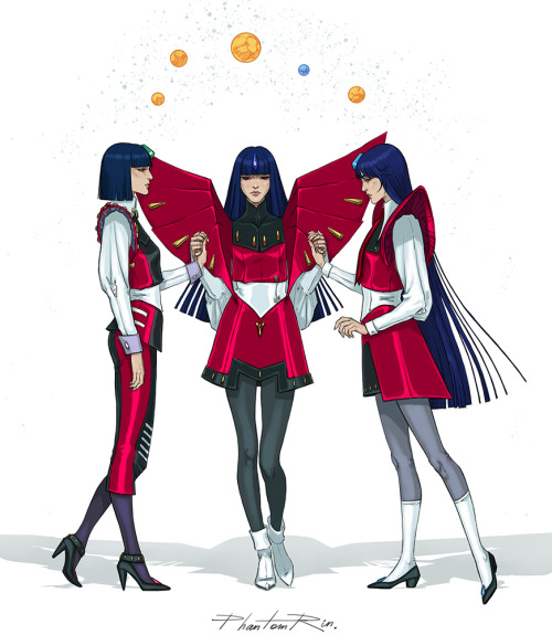 More &ldquo;The Five Star Stories&rdquo; fanart! Destiny&rsquo;s Three Fates(Atropos, Lachesis and C