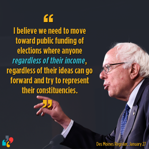 Sen. Bernie Sanders to the Des Moines Register: “Over the long term, I believe we need to move towar