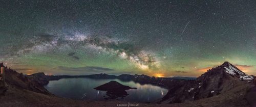 space-pics:  [OC] ‘Warden’ - Crater Lake porn pictures