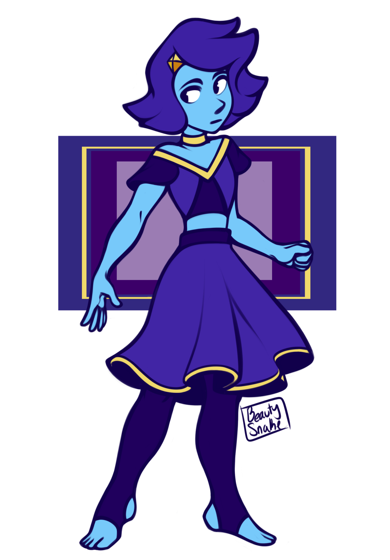 beautysnake:  I’ve been wanting to do some pilot inspired designs so heres lapis 