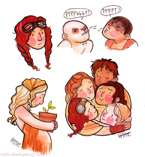 hattedhedgehog:I coloured my Fury Road doodles.