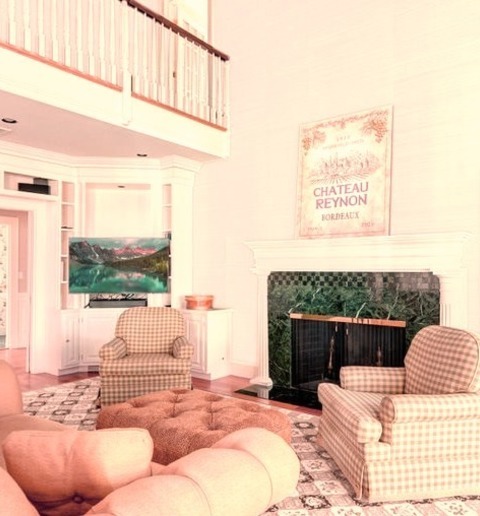Boston Loft-Style Family RoomLarge Loft-style Family Room Image With A Medium-toned Wood Floor, Gray