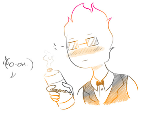 royallymad:grillby joins the others on the surface and discovers the joy of human chemicals