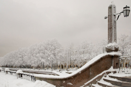 krasna-devica:Snowy Winter in St. Petersburg