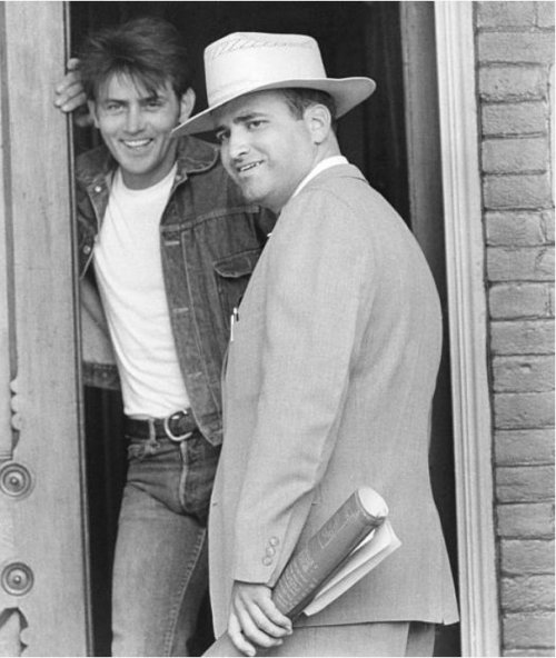 Happy birthday Terrence Malick.On the set of Badlands with Martin Sheen