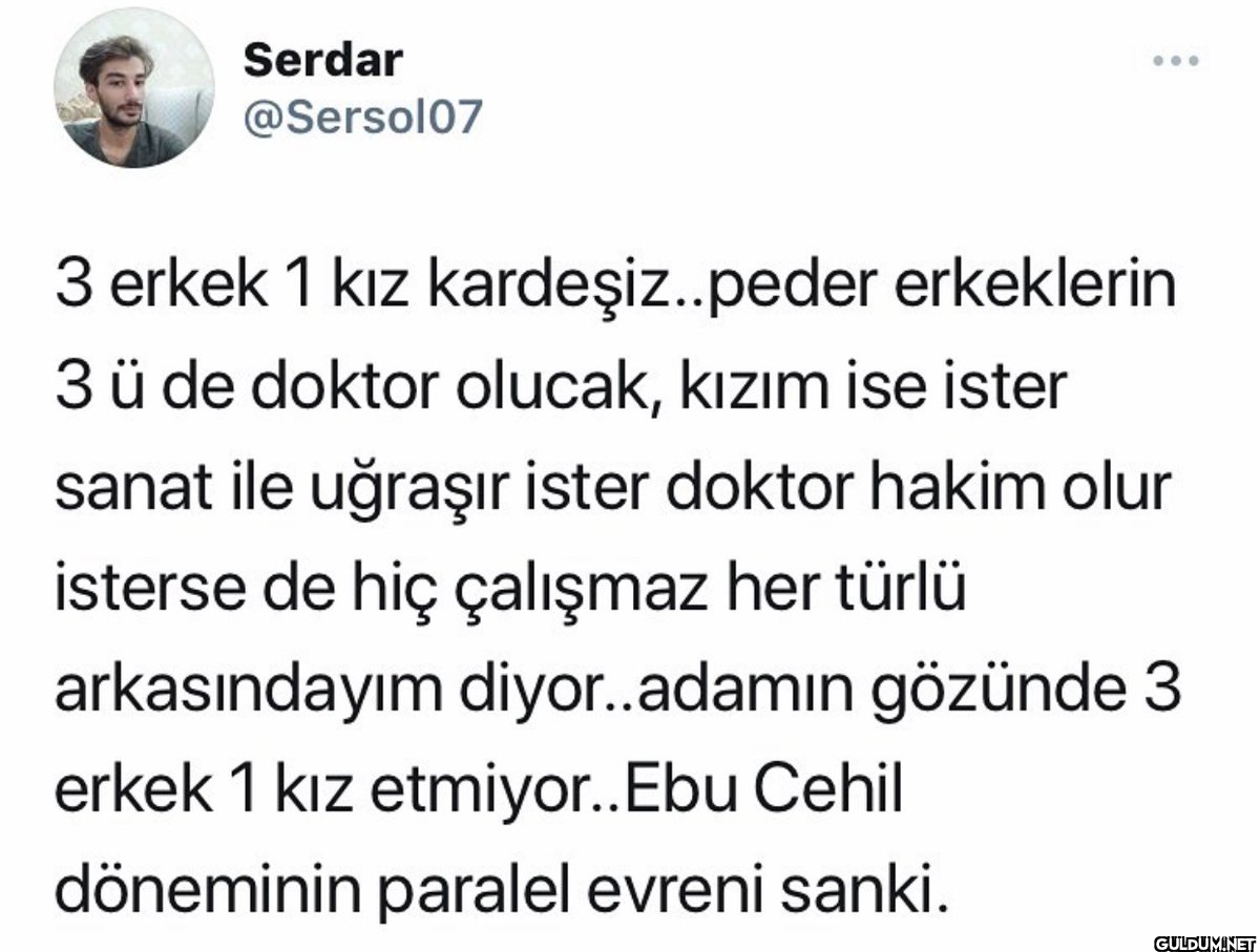 Serdar @Sersol07 3 erkek 1...