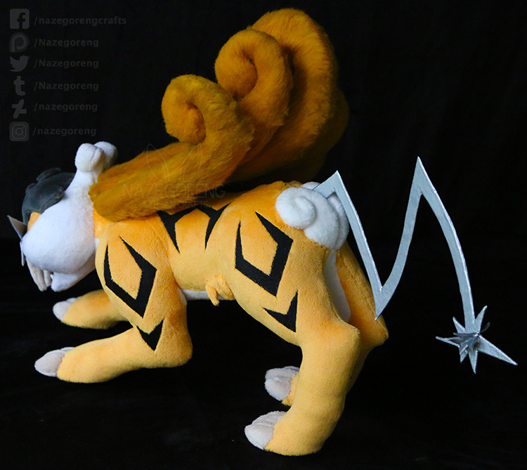 Shiny Raikou Custom Plush by Nazegoreng -- Fur Affinity [dot] net