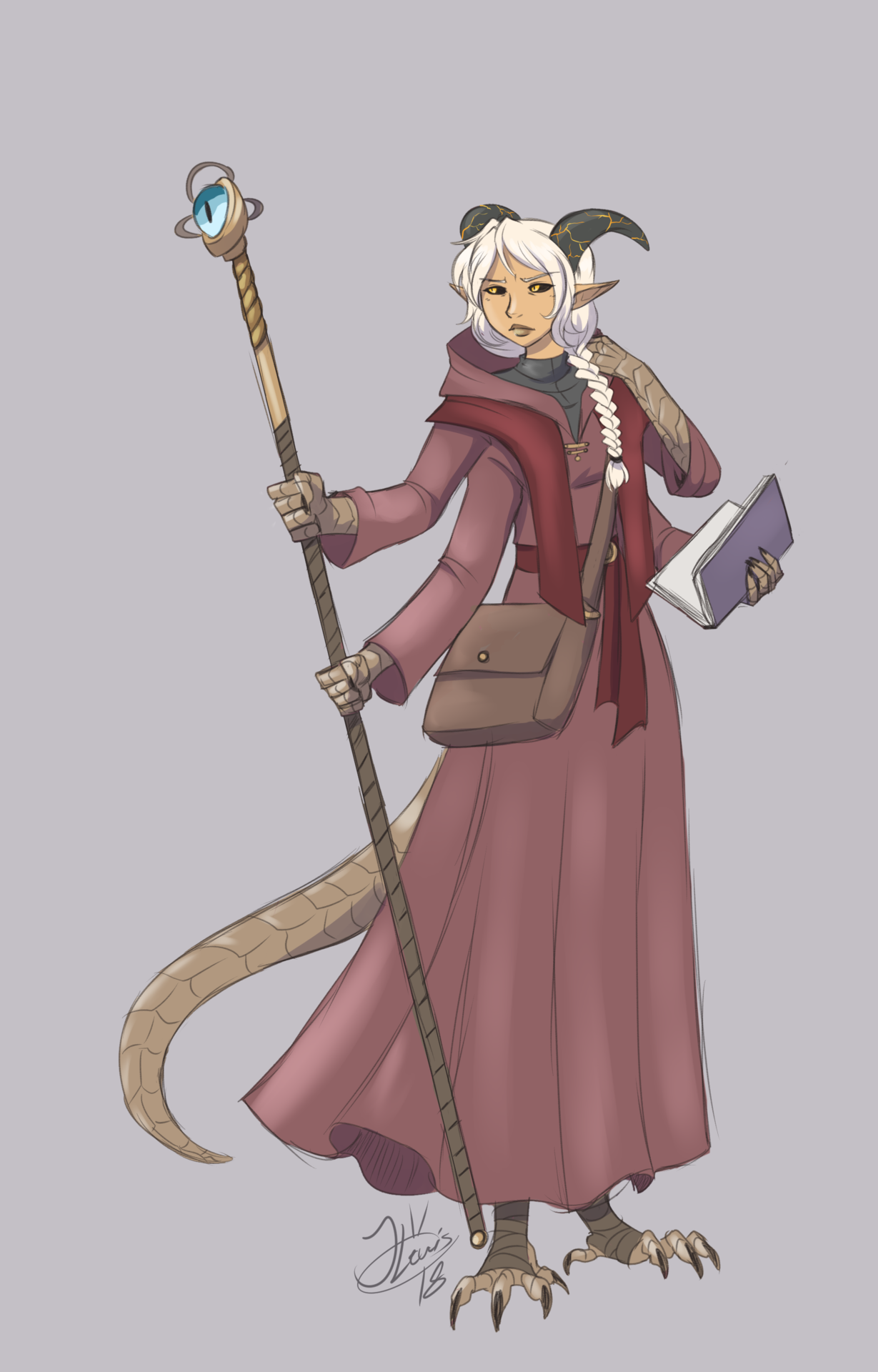 thatweirdartguyjosh: Some art of @aabsurdity ‘s Chastity in various D&amp;D