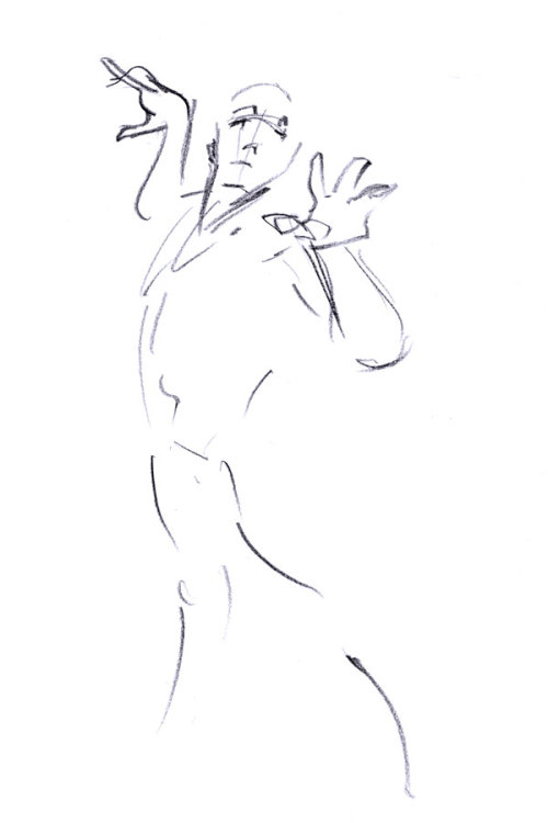 Gesture drawing #4 - Dynamic drawings and 1mn posesLudovic #2 - wonderful model from the Moulin Roug