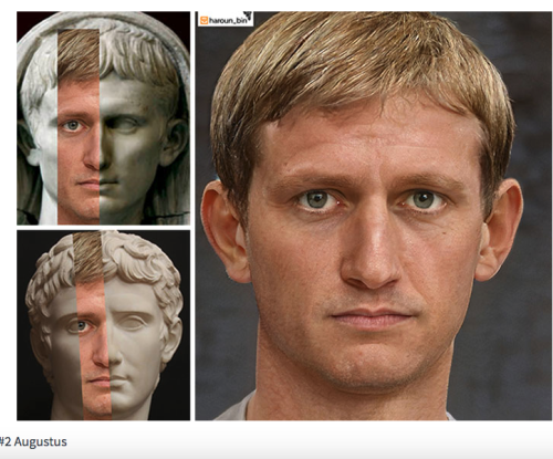 alanspazzaliartist:What Roman Emperors Looked Like Using AI, Facial Reconstruction, And Photoshop