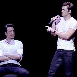 leepacey:  Aaron Tveit and Gavin Creel performing “Take Me or Leave Me” at Broadway Miscast 2016 