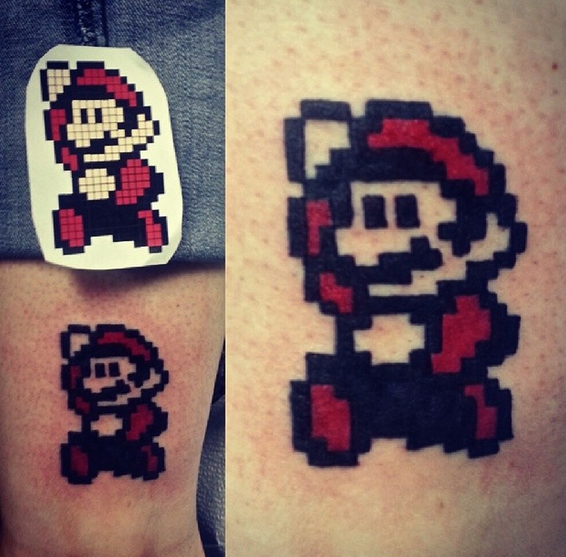 Awesome Super Mario Tattoo pic  Global Geek News