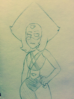 Fanofawesomethings:@Smoothysmooth Drew Me A Doodle For @Drawbauchery‘s Peridot