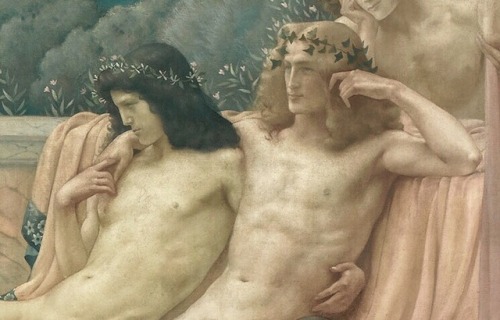 ganymedesrocks:wistfulargonaut:≪L’École de Platon≫ detailsJean Delville 1898Jean Delville (1867 - 19