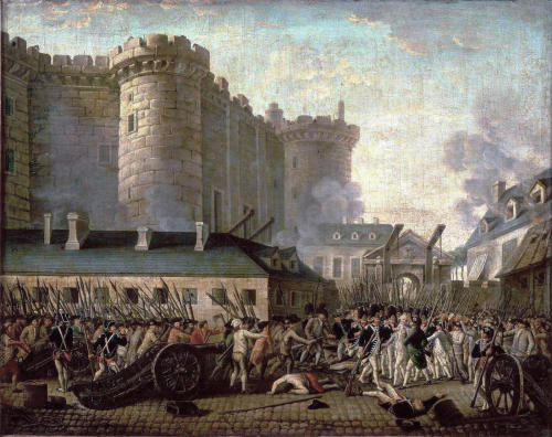 Storming of the Bastille and Arrest of the Governor M. de Launay, 14 July 1789, unknown French artis