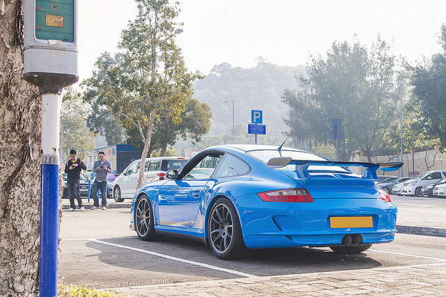 automotivated:  I LOVE BLUE | Porsche 911 GT3RS by - Icy J - on Flickr. 