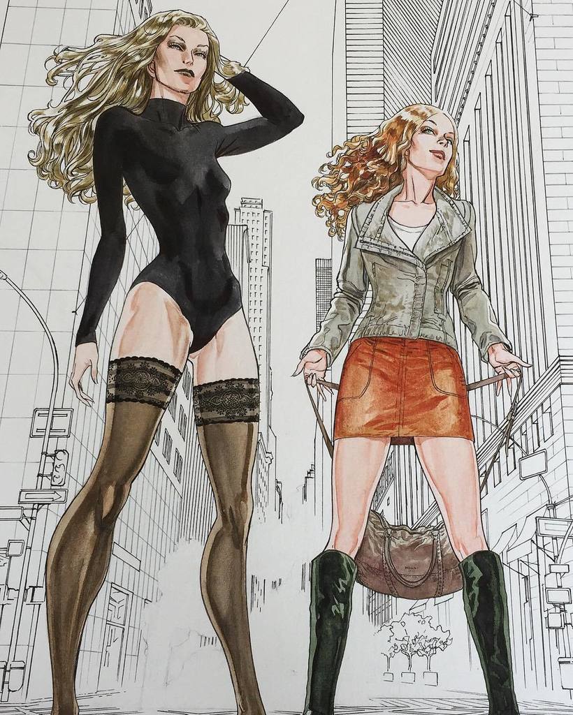 FEMALE STARS OF COMIC BOOKS