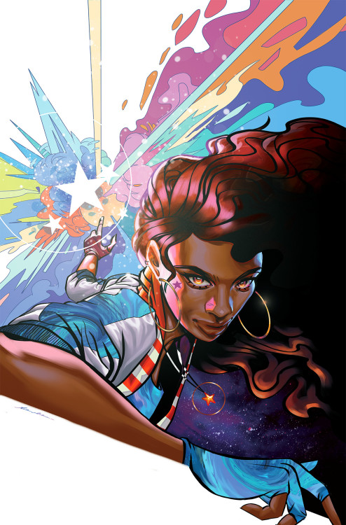  ‘America Chavez’ by Mateus Manhanini.Variant cover art for 'Marvel Voices: Comunidades&