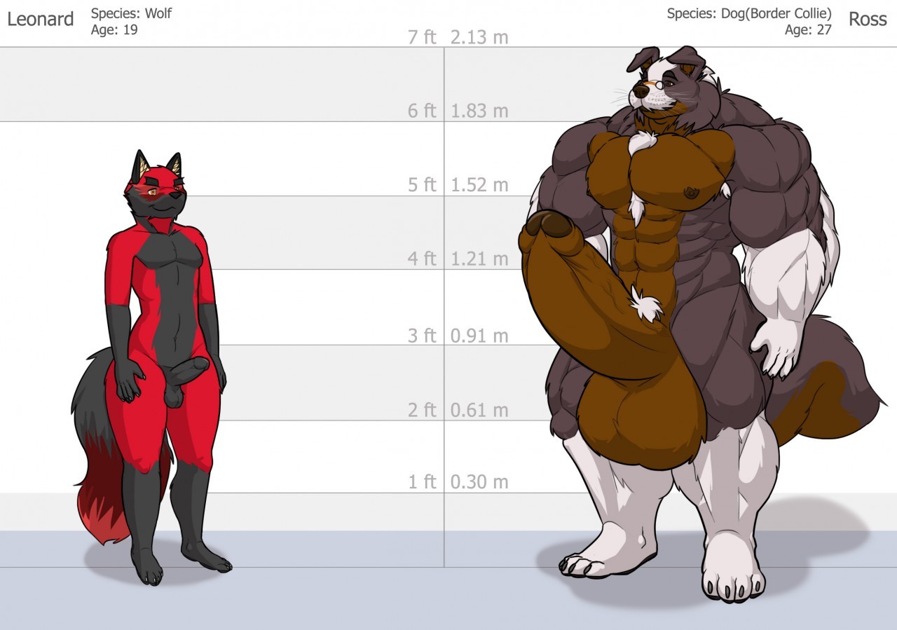 Leonard &amp; Ross Size ReferenceArtist:  Blueblaster on FA