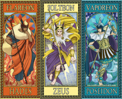 ai-eevee:THESE ARE SOOOO GOOD!!! I personally love Greek mythology and Greek gods and you add that to eeveelutions…… mind BLOWN!Deviant Art By: norinoko