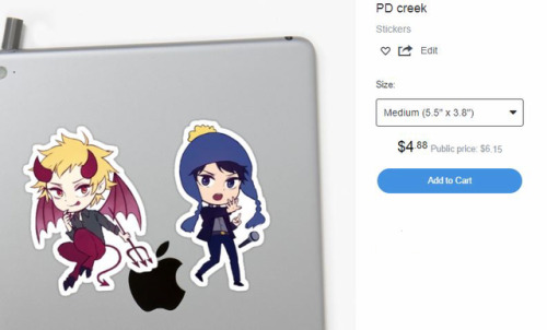 potatosp: hi everyone creek phone destroyer stickers are available on my redbubble store!they come t