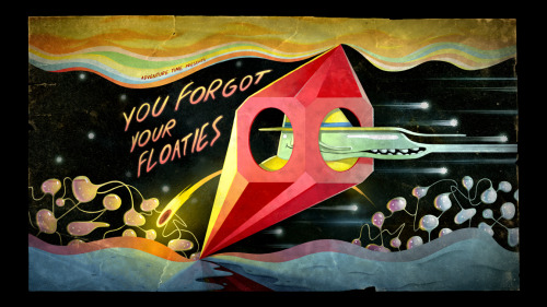 You Forgot Your Floaties - title carddesigned by Michael DeForgepainted by Joy Angpremieres Monday, June 1st at 6/5c on Cartoon Network