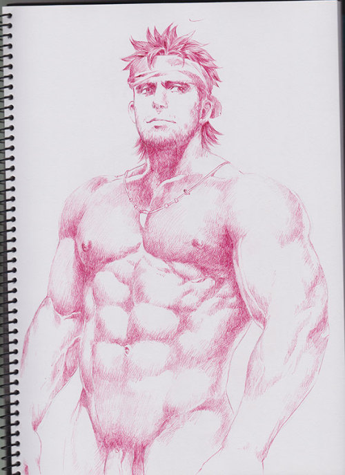 inmomakuro: LongKui. Character belongs to Baharu.    Red ball pen.  ————————————————- support me at patreon: https://www.patreon.com/inmomakuro?ty=h get some of my previous artpacks at gumroad: https://gumroad.com/inmomakuro