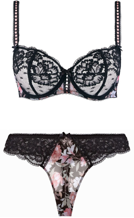 Aubade Paris | Magic Garden • Black Peony colorway | Spring Summer 2022