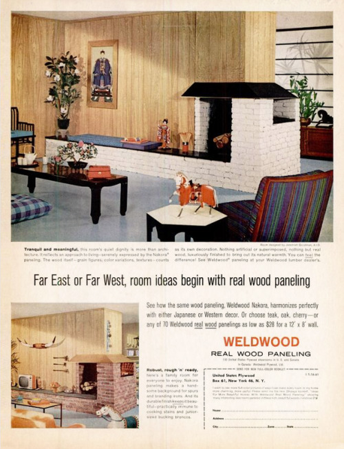 Weldwood Paneling, 1961