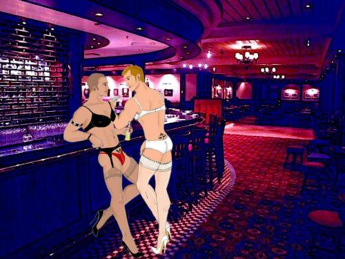lingerieandheelsguys:  I’m glad you all like my artworks, I have more at deviantart!