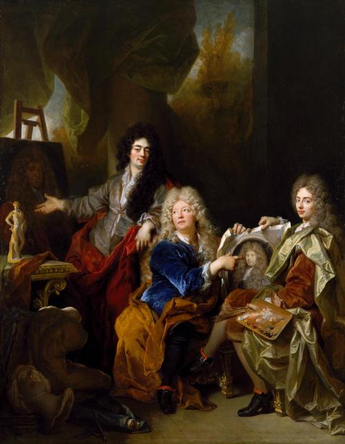 history-of-fashion:ab. 1686 Nicolas de Largillière - The Artist in his Studio