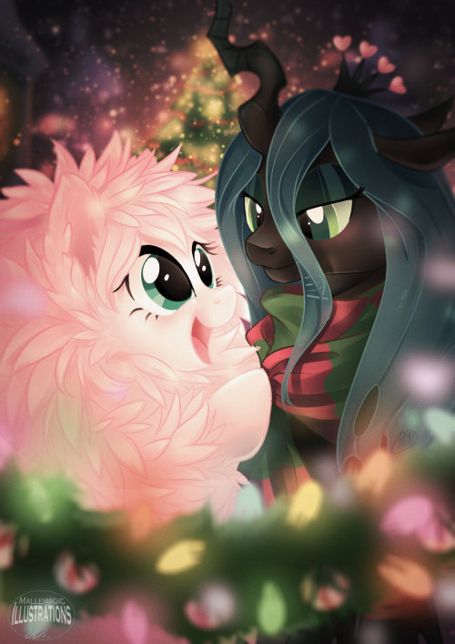 Fluffle Christmas by Mallemagic
Another super pretty holiday fanart~ ♥