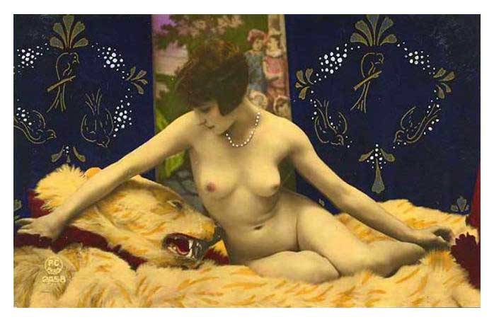 Prostitutes nude photos old postcards