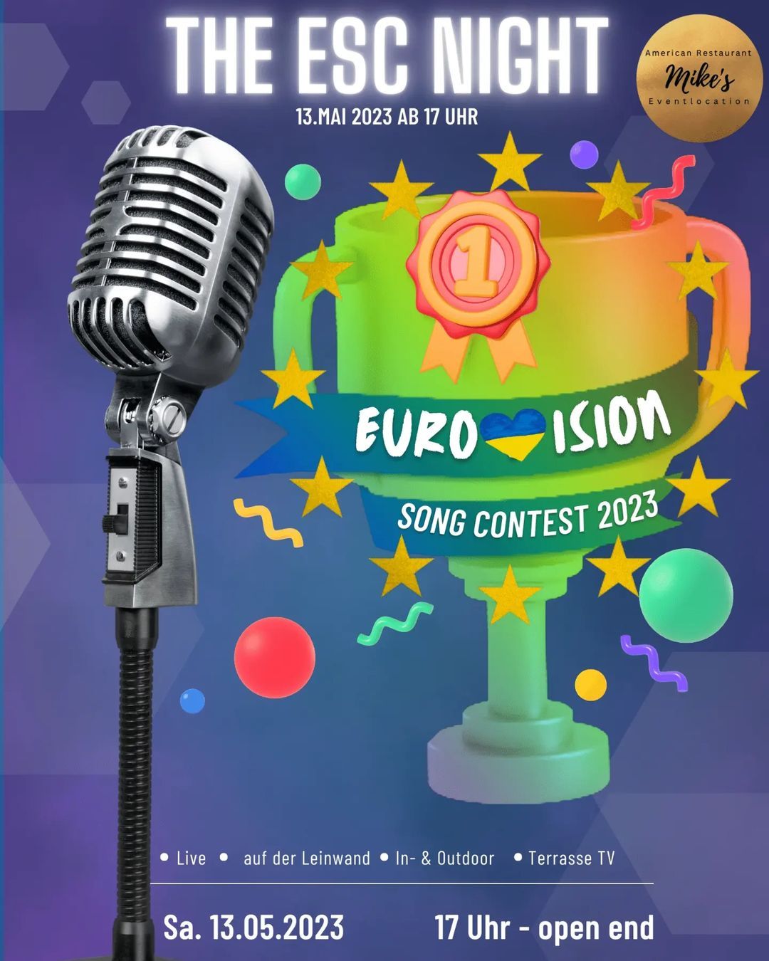 #eurovision song Contest #esc2023 #Party live in #Siegburg am 13.05.2023
#esc #siegburgkaldauen (hier: Mike’s - American Restaurant & Eventlocation)
https://www.instagram.com/p/Cpe5WEqtyOV/?igshid=NGJjMDIxMWI=