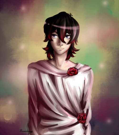 [Red Rose Boy] Drawing started almost two months ago. I decided to finish it yesterday evening. Here