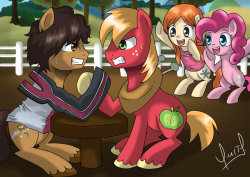 theponyartcollection:  Who will win? by ~Zorbitas