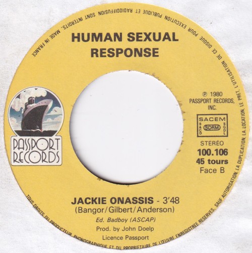 HUMAN SEXUAL RESPONSE - Cool Jerk 7&quot; (1981/US)french press