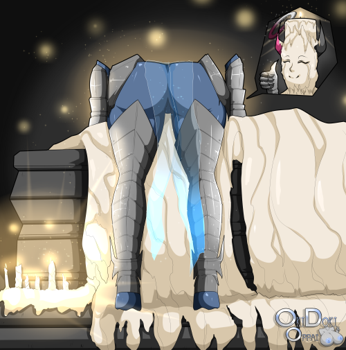 oki-doki-oppai:  When i saw my ds oc’s fat ass bending over into that candle way I drew Rosegold as the character heh.Also I love this game so much.