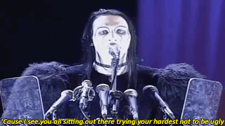 mansons-horror-queen:  Marilyn Manson MTV Video Music Awards speech 1997