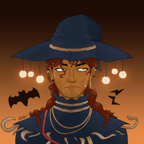 Happy Halloween! Finished My Yearly Halloweenhound Redraw Ft. My Face Headcanon For Them, Which Was Meant