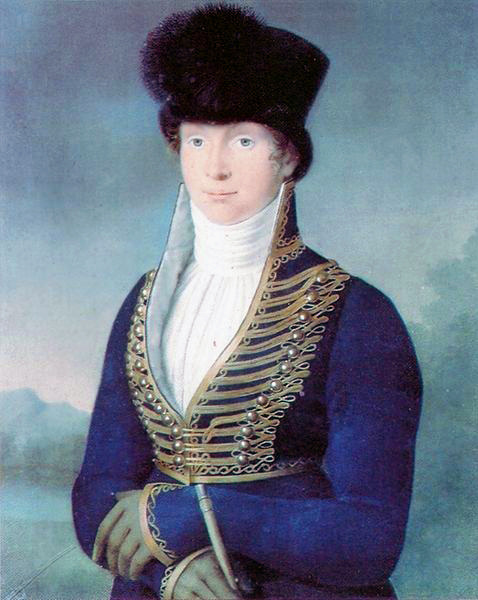 Queen Louise of Prussia in a blue riding habit, c. 1810