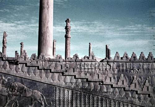 Apadana staircase, Persepolis, Iran. 5th century BC.