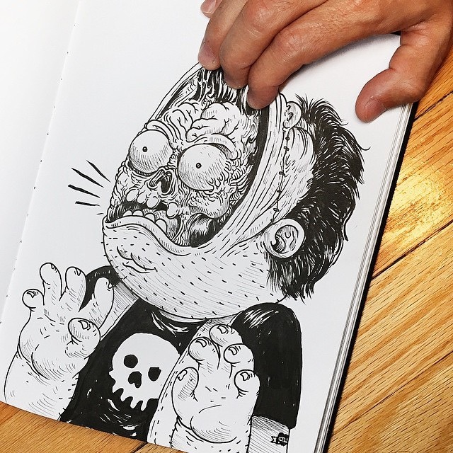 escapekit:  InkteractionChicago based artist Alex Solis has created another awesome