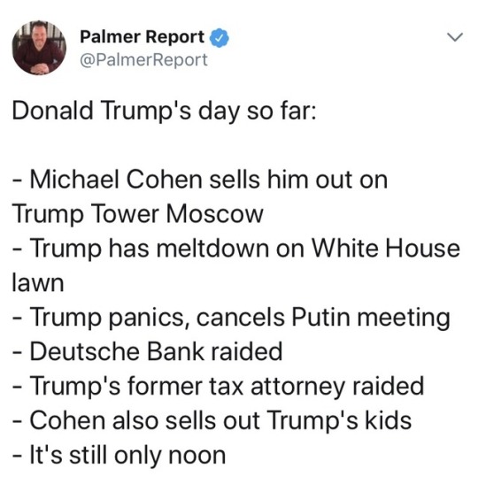 trumpgrets:  check out links to each event in the original tweet. more tea? ☕️ 