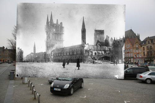 museumuesum:  Peter Macdiarmid One hundred years after the beginning of WWI photographer Peter Macdiarmid revisited some of the key locations of the conflict. He overlaid his pictures with shots taken during the war years. 
