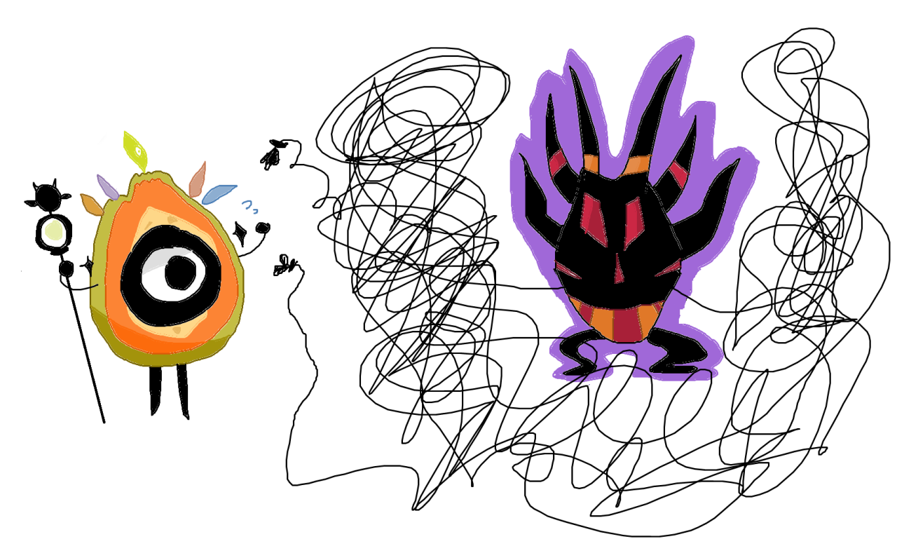 Badly Drawn Patapons | draw the papaya priestess? or ormen karmen cause...