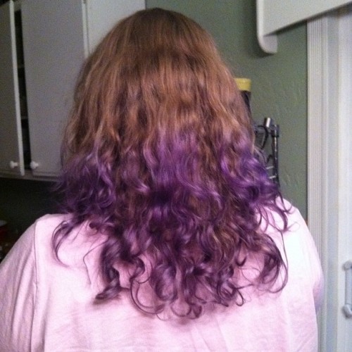 hufflepuffrave: Purple hair!