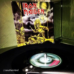 By @southernlord “#nowspinning #ironmaiden
