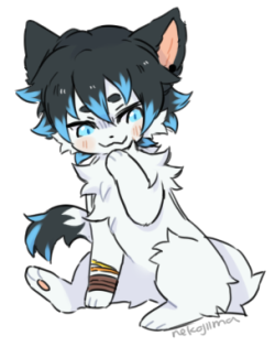 nekojiima:A new messy haired suave cat boy appears  c: